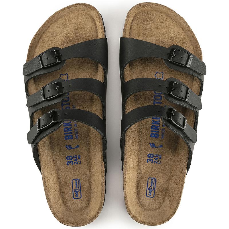 Florida Birkenstock Soft Footbed Birko-flor Damske Čierne | SK 81PJJ